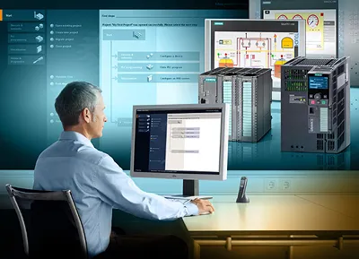 Panel sterowania HMI systemu PLC SIEMENS